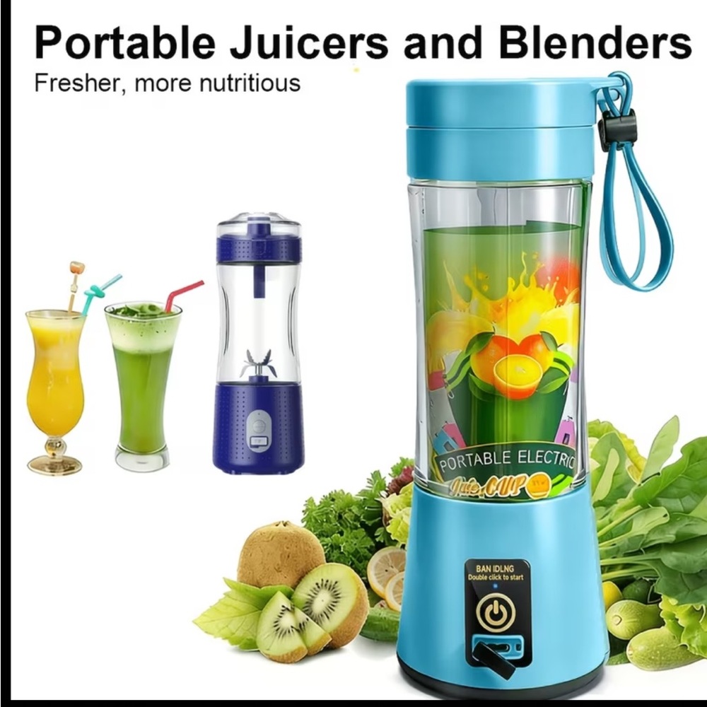 Portable Electric Personal Blender - Blue
